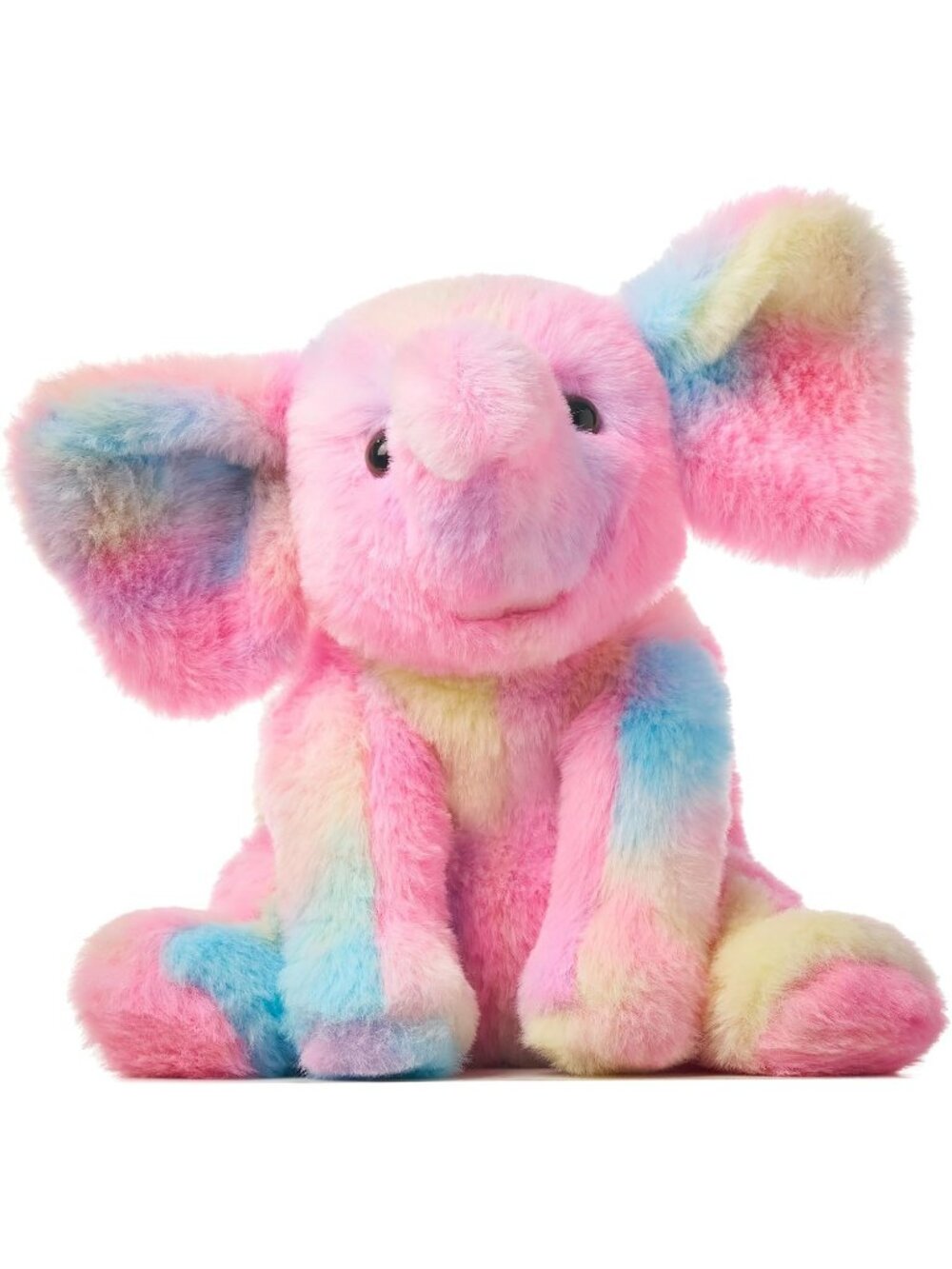 9" Rainbow Elephant Plush Stuffed Animal Cute Soft Floppy Cuddly Toy Gift